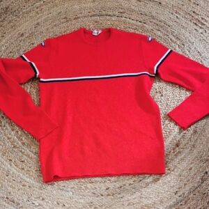 Colmar womens 80s red vintage wool sxeater. Size M. Made in Italy.